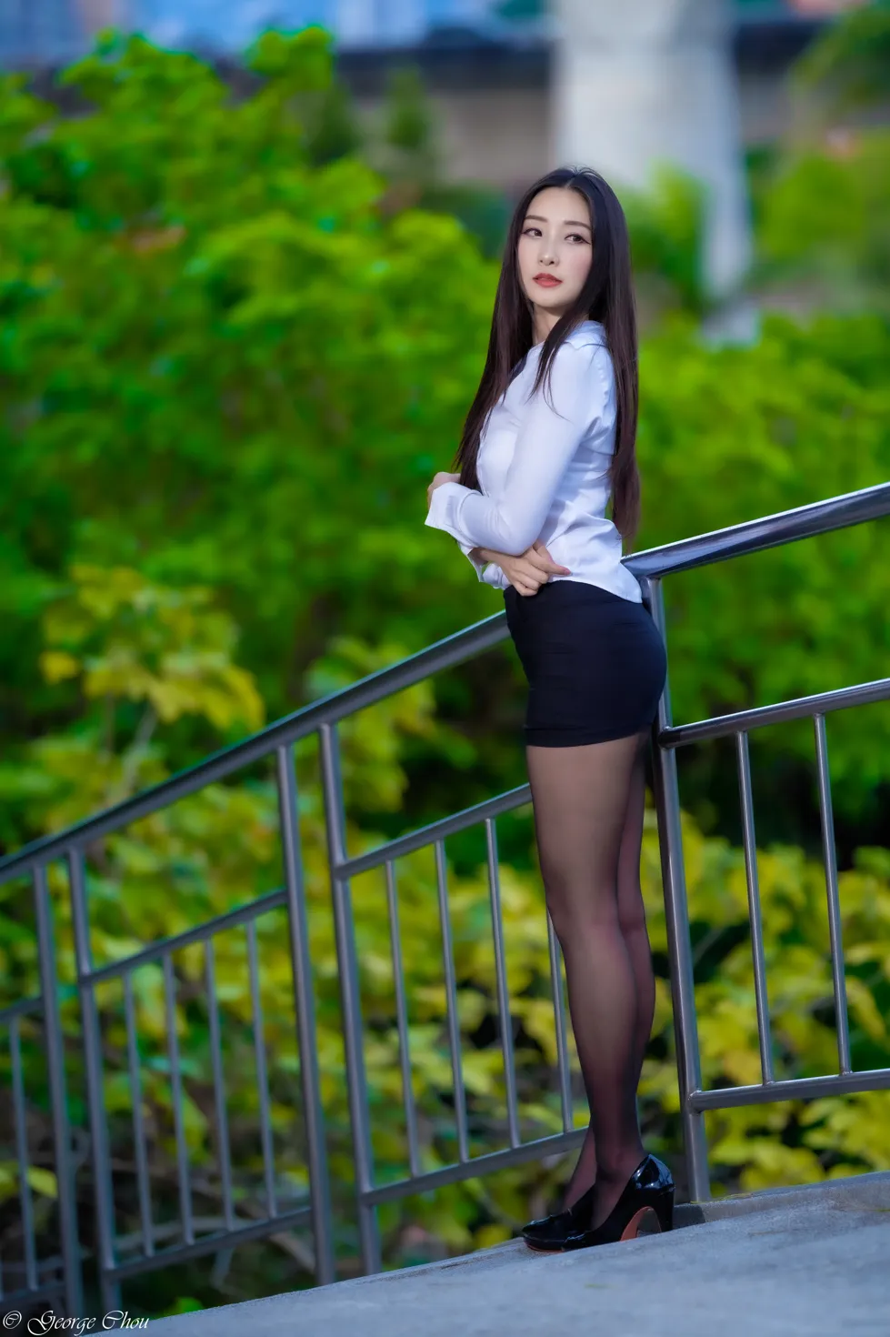 [Mzsock] NO.131 Wu Xiaokui OL black silk high heels beautiful legs street photography#[39P]-21