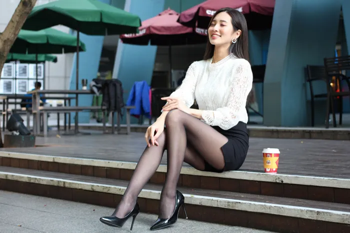 [Mzsock] NO.056 Zhang Jun OL uniform high heels beautiful legs outdoor shooting street photography#[103P]-44